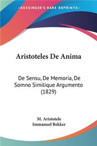 Aristoteles De Anima