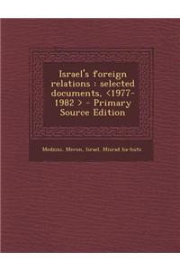 Israel's Foreign Relations