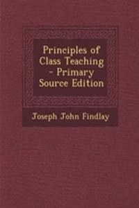 Principles of Class Teaching