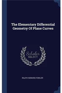 Elementary Differential Geometry Of Plane Curves