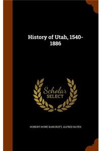 History of Utah, 1540-1886