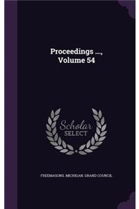 Proceedings ..., Volume 54