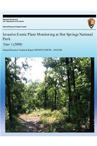 Invasive Exotic Plant Monitoring at Hot Springs National Park Year 1 (2009)