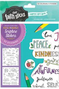 Galatians 5:22-23 Colorable Stickers