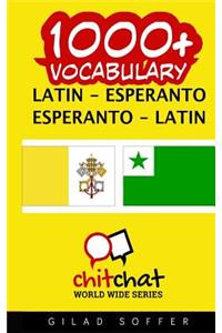 1000+ Latin - Esperanto Esperanto - Latin Vocabulary