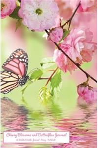 Cherry Blossoms and Butterflies Journal