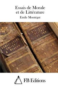 Essais de Morale et de Littérature
