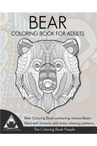Bear Coloring Book for Adults