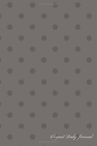 Elegant Daily Journal - Gray with Medium Polka Dots