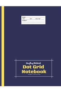 Dot Grid Notebook - AmyTmy Notebook - Personal Diary - Bullet Journal - 80 pages - 7.44 x 9.69 inch - Matte Cover