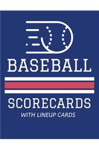 Baseball Scorecards With Lineup Cards