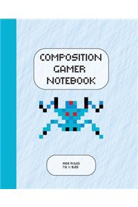 Composition Gamer Notebook Wide Ruled