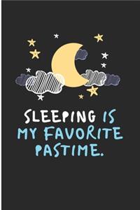 Sleeping Blank Lined Notebook