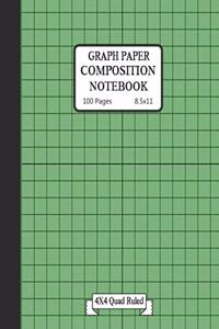 Graph paper composition notebook