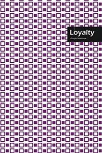 Loyalty Lifestyle, Creative, Write-in Notebook, Dotted Lines, Wide Ruled, Medium Size 6 x 9 Inch, 288 Pages (Purple)