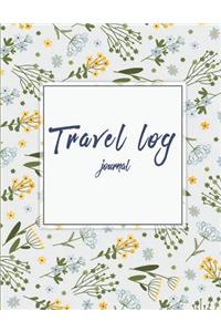 Travel log journal: Travel notebook, blank book notebook, Adventure Journal, Vacation Journal Planner 8.5" x 11"- 120 Pages