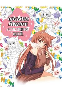 Manga Anime Coloring Book