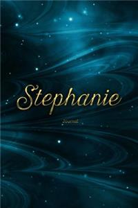 Stephanie Journal: Personalized Name Journal or Diary Notebook For Women To Write In, Gold Plated Name (Gift Journal)