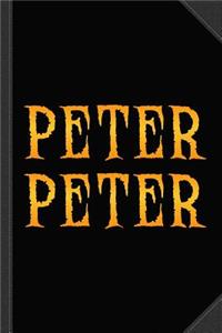 Peter Peter Pumpkin Eater Costume Journal Notebook