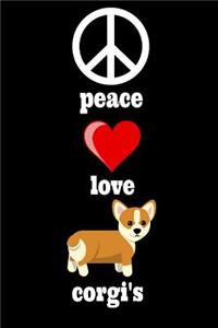 Peace Love Corgi