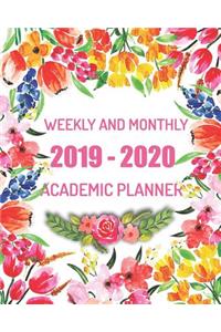 2019-2020 Academic Planner Weekly and Monthly