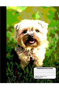 Puppy Dog Graph Paper Notebook 200 Pages 8 1/2 x 11 Inches
