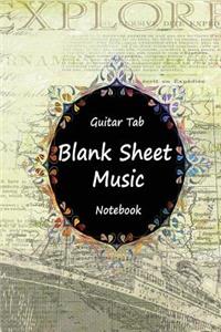 Guitar Tab Blank Sheet Music Notebook