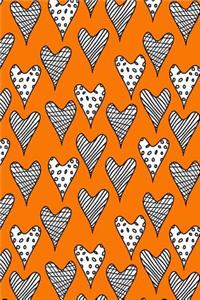 Journal Notebook Abstract Hearts Pattern 6
