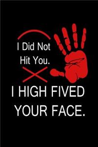 I Did Not Hit You. I High Fived Your Face.