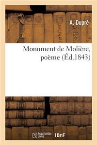 Monument de Molière, Poème