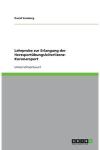 Lehrprobe zur Erlangung der Herzsportübungsleiterlizenz