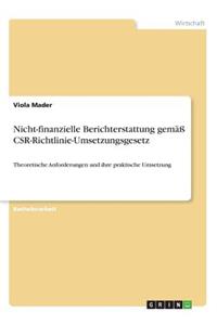 Nicht-finanzielle Berichterstattung gemäß CSR-Richtlinie-Umsetzungsgesetz