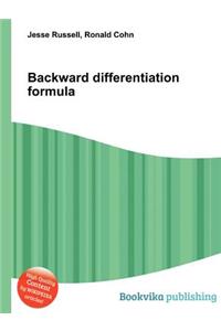 Backward Differentiation Formula