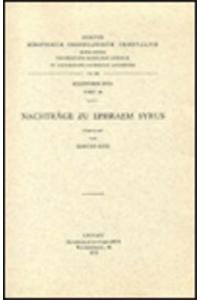 Nachträge zu Ephraem Syrus