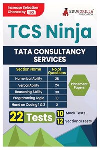 EduGorilla TCS Ninja Preparation Book 2023 - 10 Full Length Mock Tests and 12 Sectional Tests (1100 Solved Objective Questions) with Free Access to Online Tests