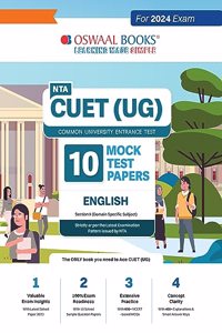 Oswaal NTA CUET (UG) 10 Mock Test Papers English For 2024 Exam