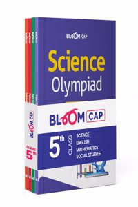 Arihant Bloom CAP Olympiad Science, Social Studies, Mathematics, English Class 5 (Set of 4 books)