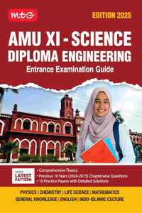MTG AMU Class 11 Science - Diploma Engineering Entrance Examination Guide For 2025 Exam with 10 Previous Years Chapterwise Questions Papers (PYQs) | 10 Practice Papers with Detailed Solutions [Paperback] MTG Editorial Board