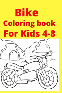 Bike Coloring book For Kids 4-8
