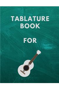 Tablature Book For Guitar