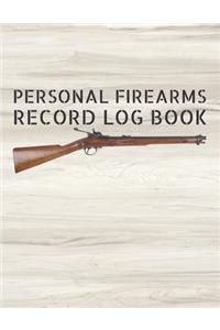 Personal Firearms Record Log Book
