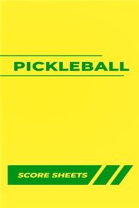 Pickleball Score Sheets
