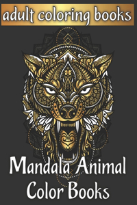 Adult coloring books mandala animal color books