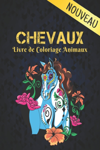 Livre de Coloriage Chevaux Animaux