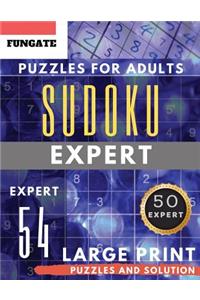 Expert Sudoku Puzzles for Adults Large Print