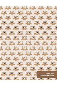 Kawaii Owls Composition Notebook