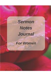 Sermon Notes Journal for Women