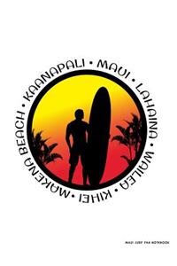 Maui Surf Fan Notebook