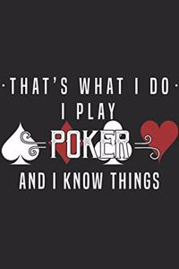 I Play Poker And I Know Things