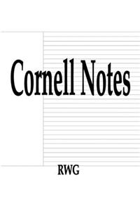 Cornell Notes: 100 Pages 8.5" X 11"